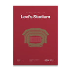 San Francisco Football Stadium Bold Canvas Art