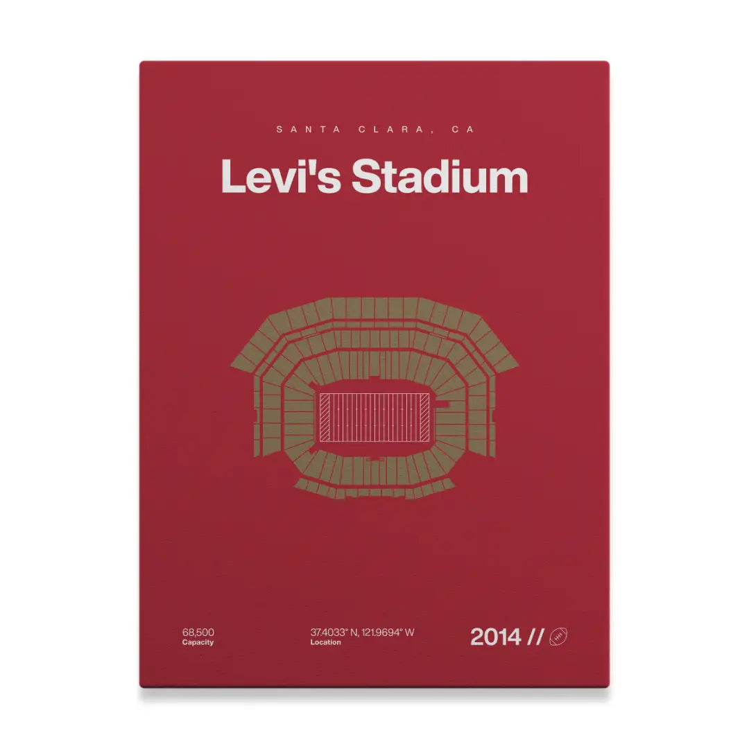 San Francisco Football Stadium Bold Canvas Art