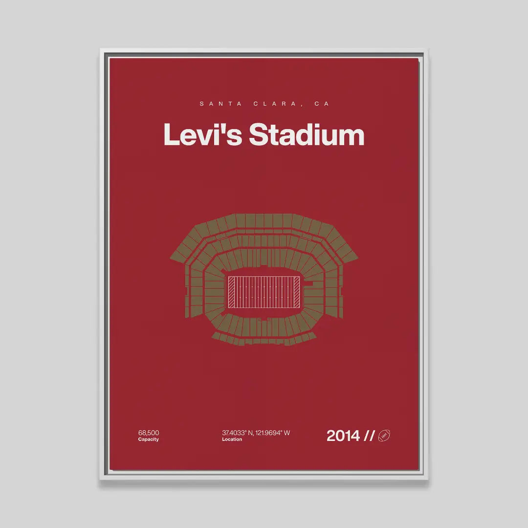 San Francisco Football Stadium Bold Canvas Art