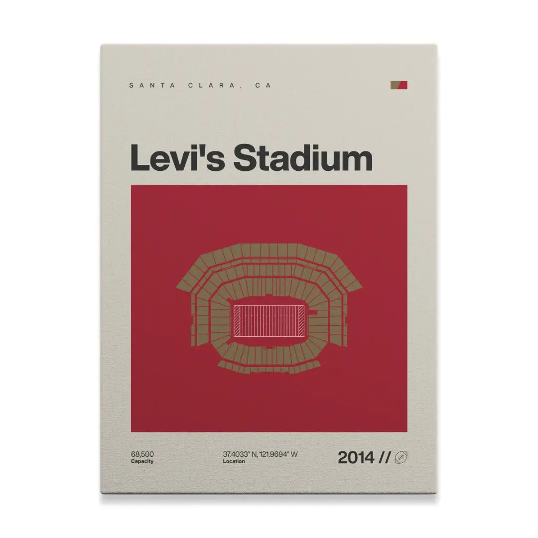 San Francisco Football Stadium Canvas Art