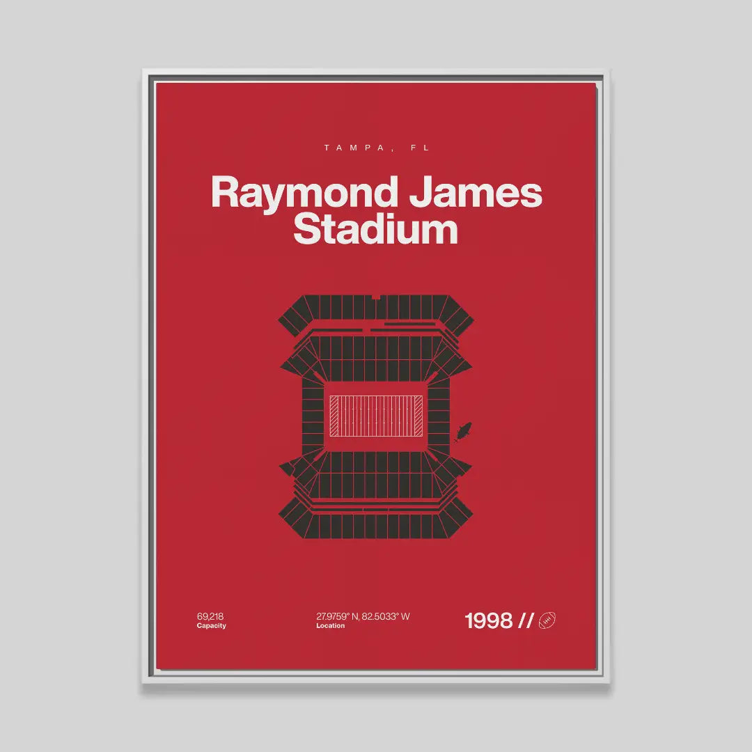 Tampa Bay Football Stadium Bold Canvas Art