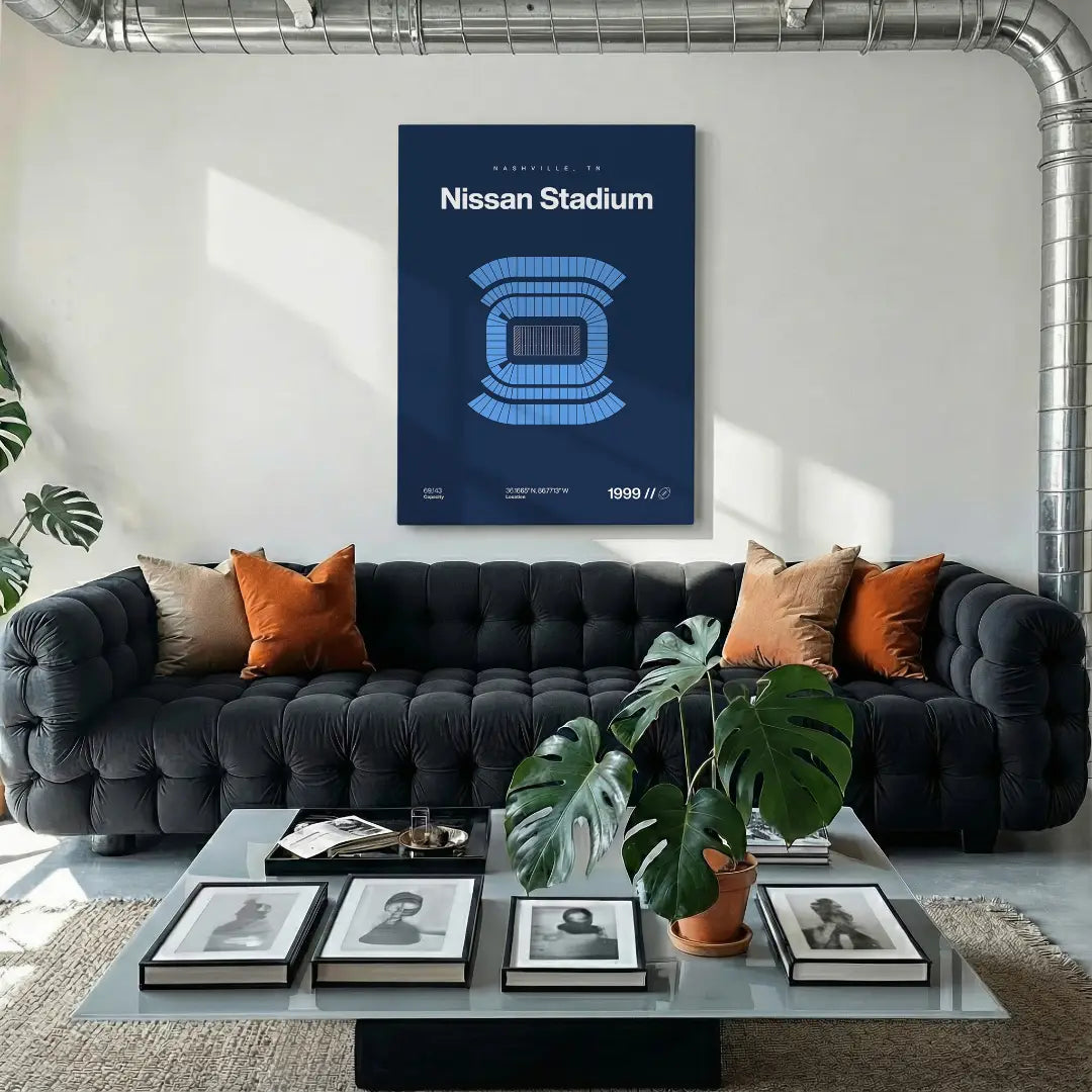 Tennessee Football Stadium Bold Canvas Art
