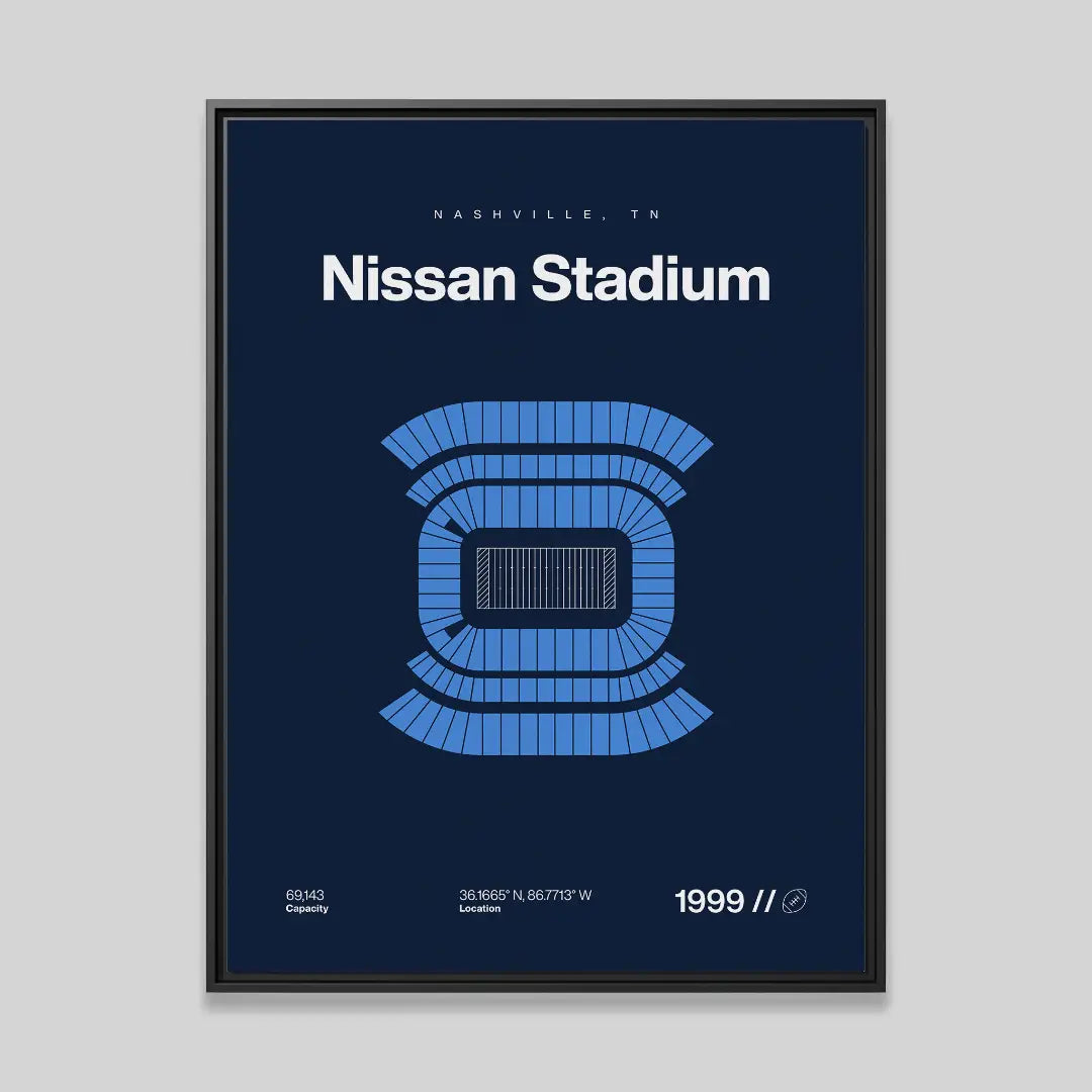 Tennessee Football Stadium Bold Canvas Art