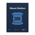 Tennessee Football Stadium Bold Canvas Art