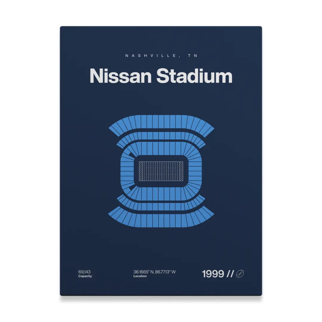 Tennessee Football Stadium Bold Canvas Art