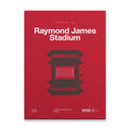 Tampa Bay Football Stadium Bold Canvas Art