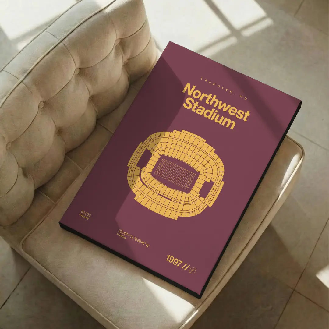 Washington Football Stadium Bold Canvas Art