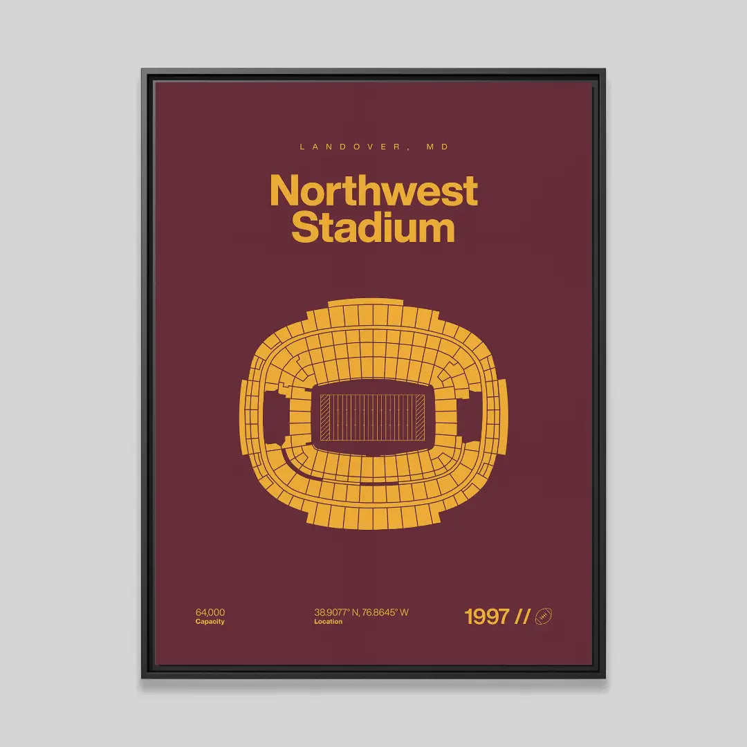 Washington Football Stadium Bold Canvas Art