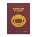 Washington Football Stadium Bold Canvas Art