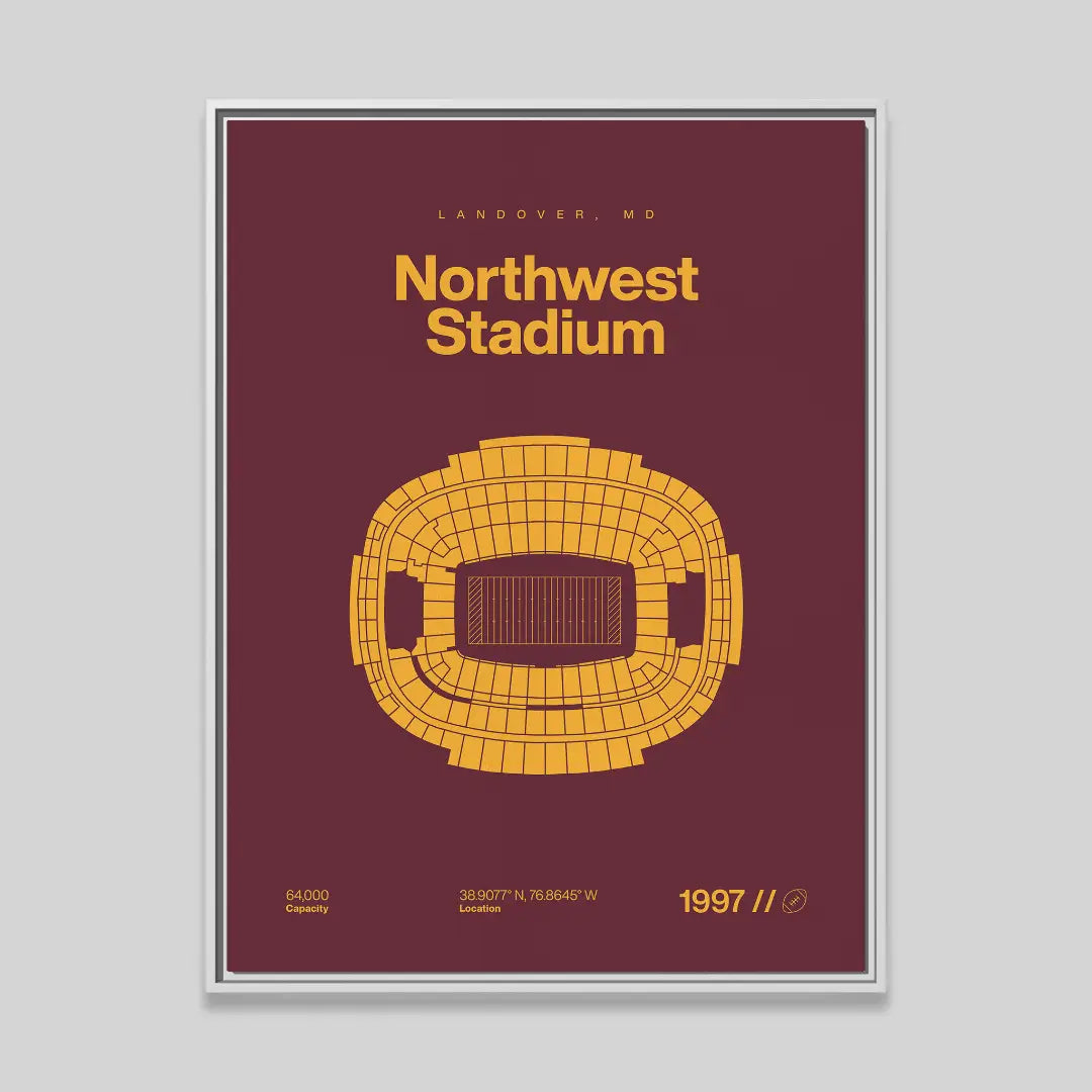 Washington Football Stadium Bold Canvas Art