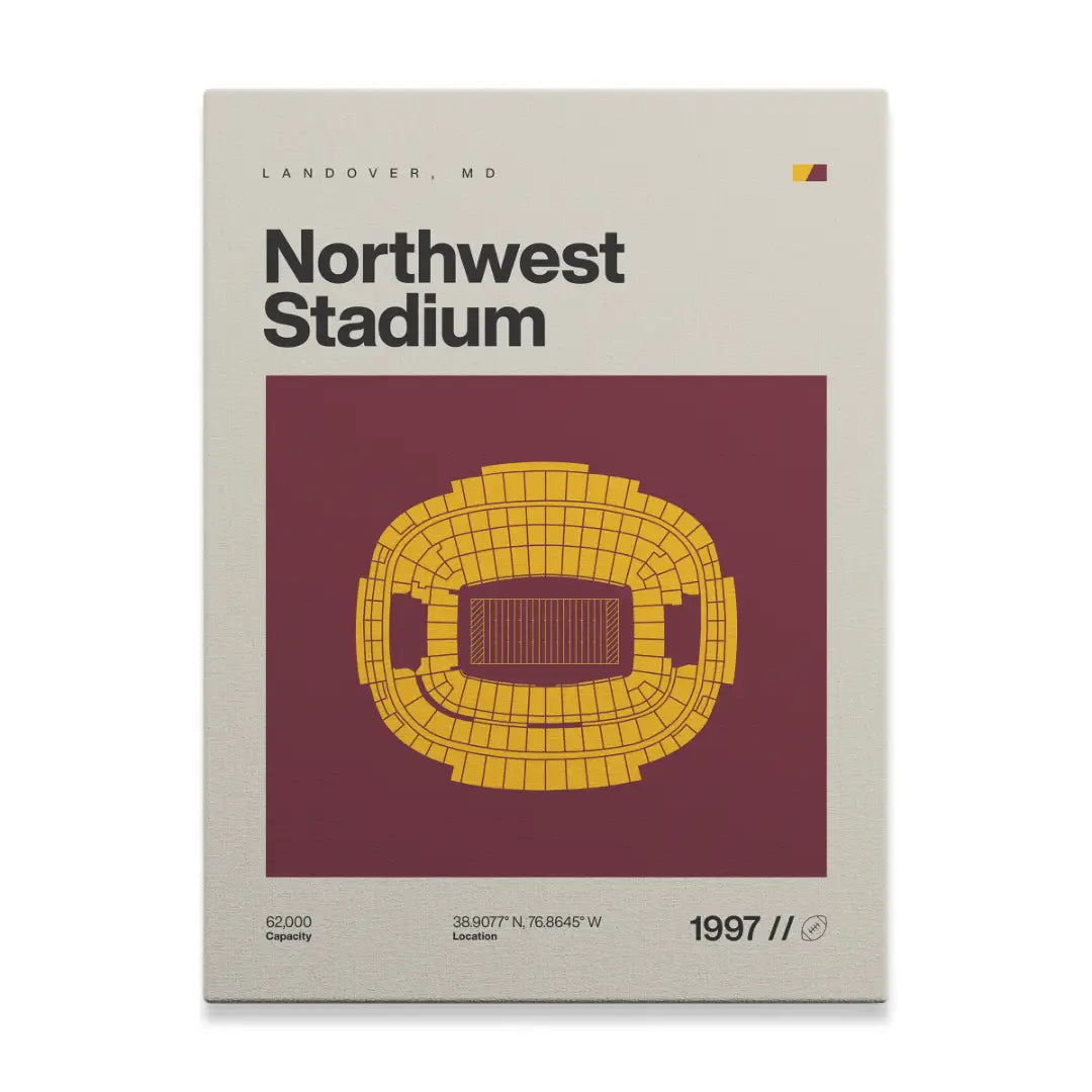 Washington Football Stadium Canvas Art
