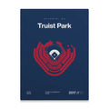 Atlanta Baseball Stadium Bold Canvas Art