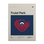 Atlanta Baseball Stadium Canvas Art