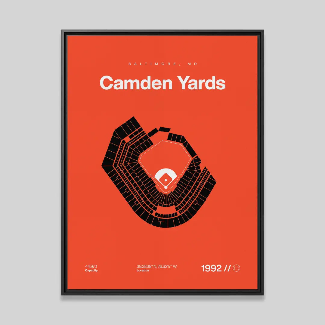Baltimore Baseball Stadium Bold Canvas Art