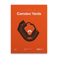 Baltimore Baseball Stadium Bold Canvas Art