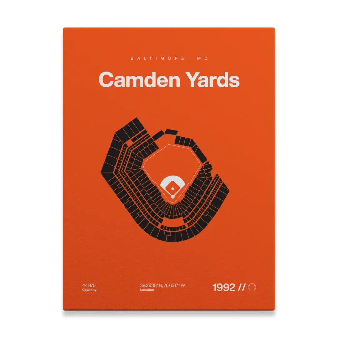 Baltimore Baseball Stadium Bold Canvas Art