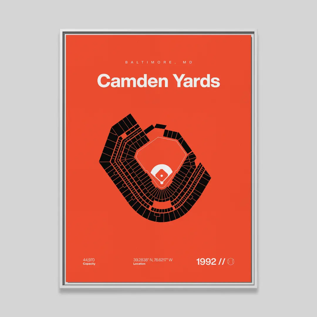 Baltimore Baseball Stadium Bold Canvas Art