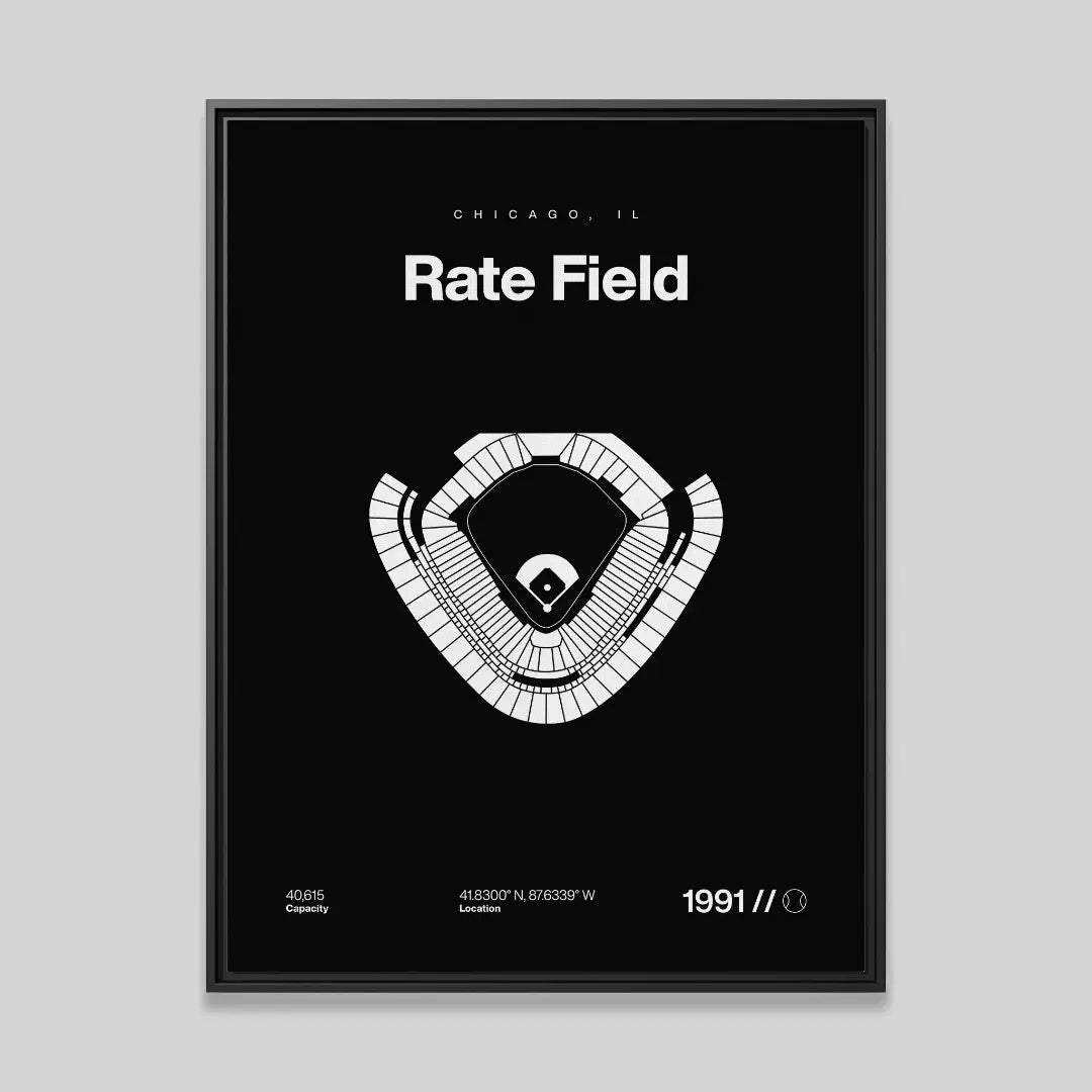 Chicago Baseball Stadium Bold Canvas Art