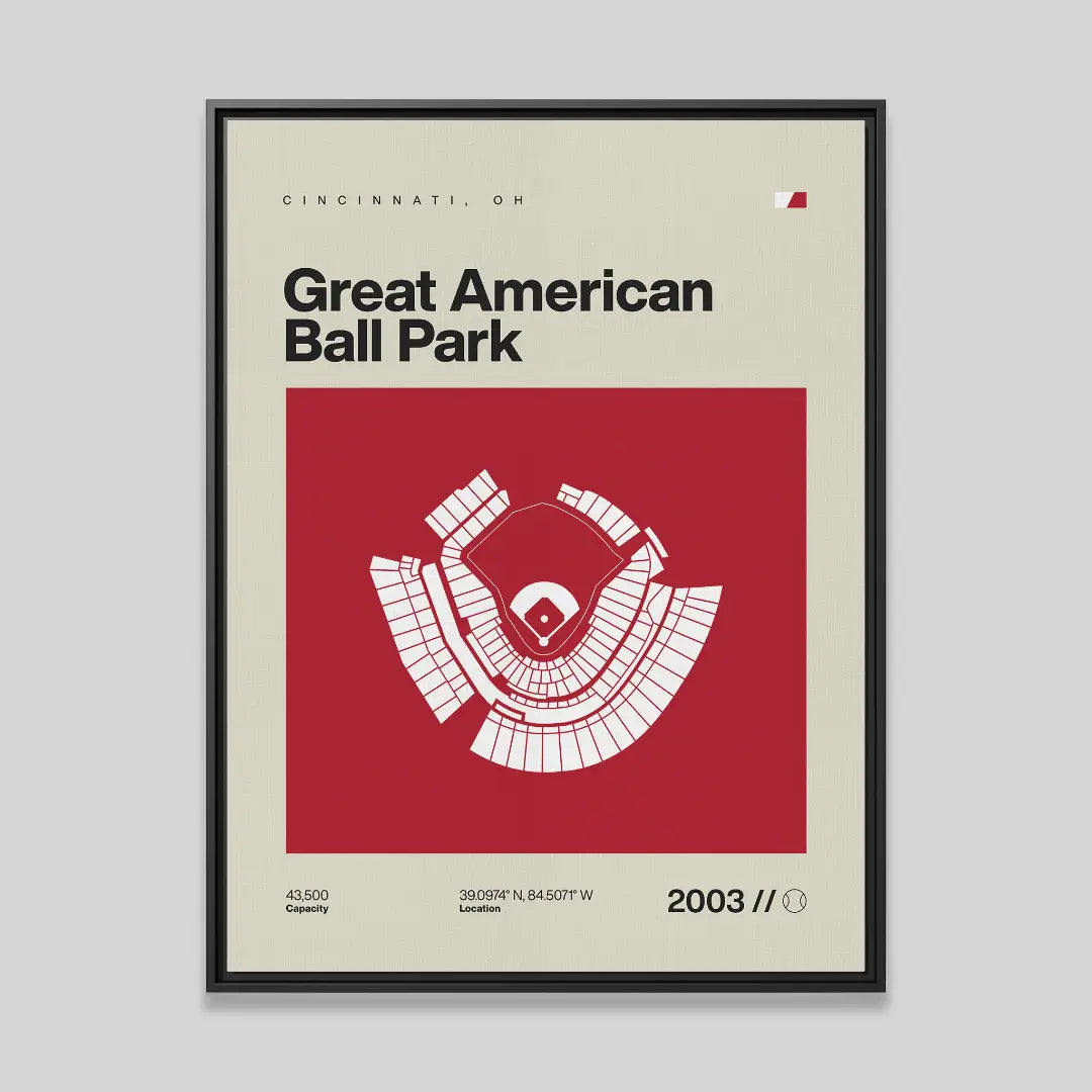 Cincinnati Baseball Stadium Canvas Art