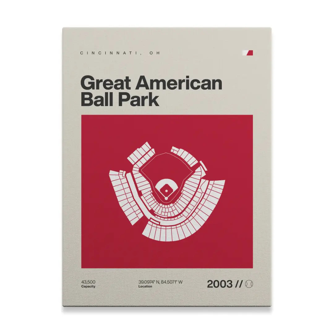 Cincinnati Baseball Stadium Canvas Art