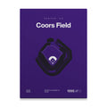Colorado Baseball Stadium Bold Canvas Art