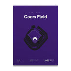 Colorado Baseball Stadium Bold Canvas Art