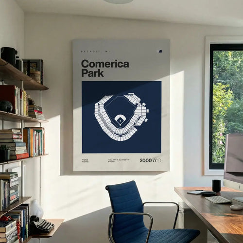 Detroit Baseball Stadium Canvas Art