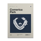 Detroit Baseball Stadium Canvas Art
