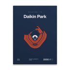 Houston Baseball Stadium Bold Canvas Art