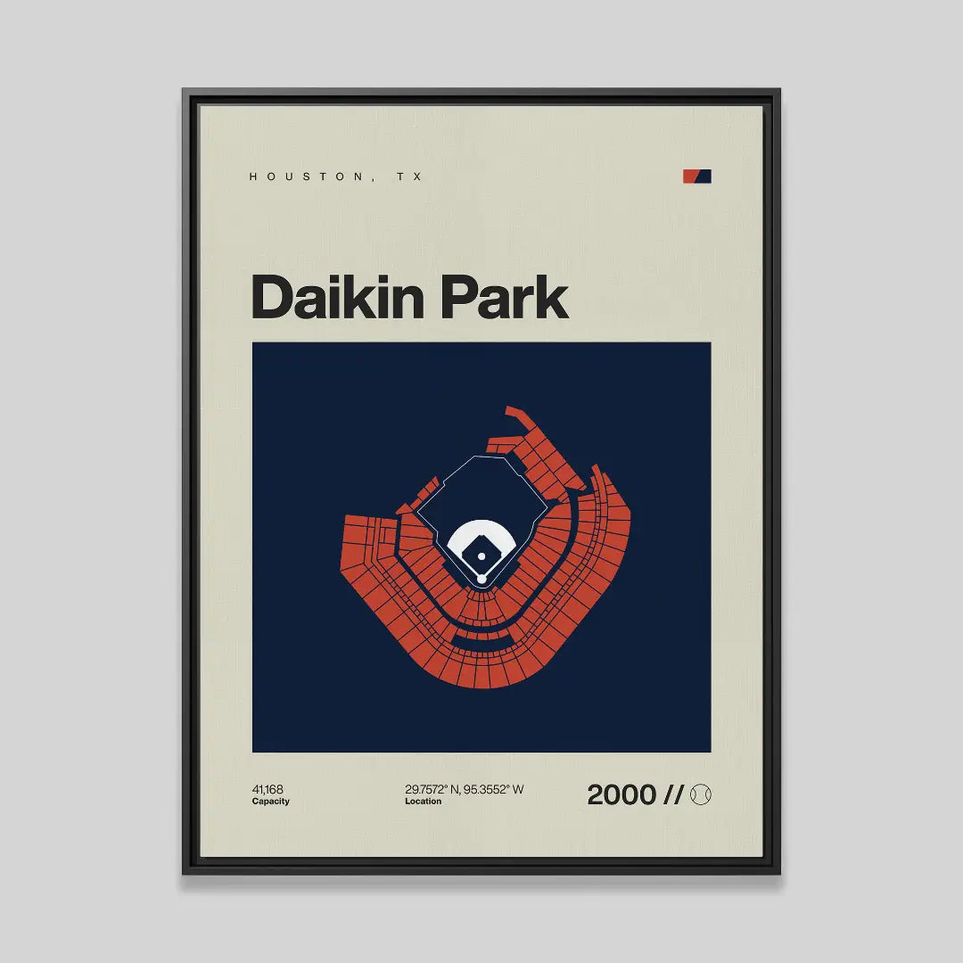Houston Baseball Stadium Canvas Art