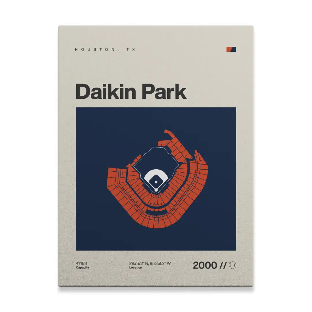 Houston Baseball Stadium Canvas Art
