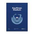 Kansas City Baseball Stadium Bold Canvas Art