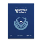 Kansas City Baseball Stadium Bold Canvas Art