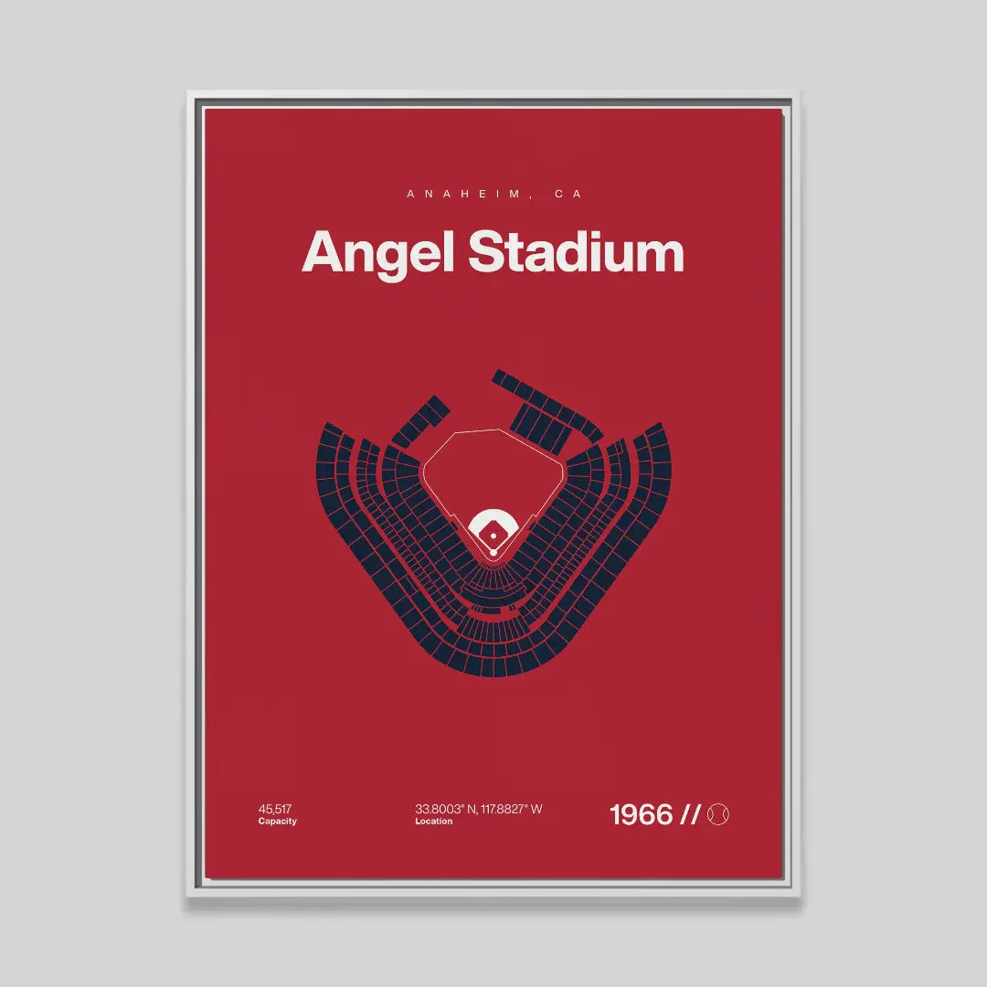 LA Baseball Stadium Bold Canvas Art