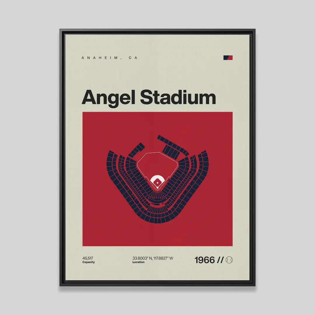 LA Baseball Stadium Canvas Art