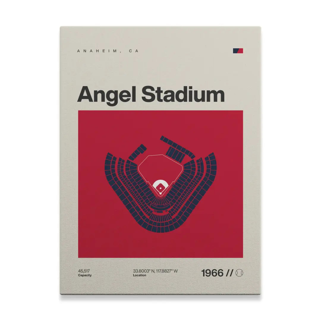 LA Baseball Stadium Canvas Art