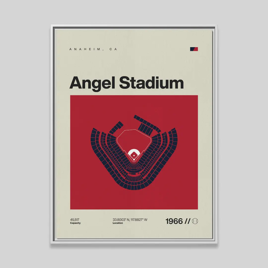 LA Baseball Stadium Canvas Art