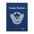Los Angeles Baseball Stadium Bold Canvas Art