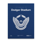 Los Angeles Baseball Stadium Bold Canvas Art