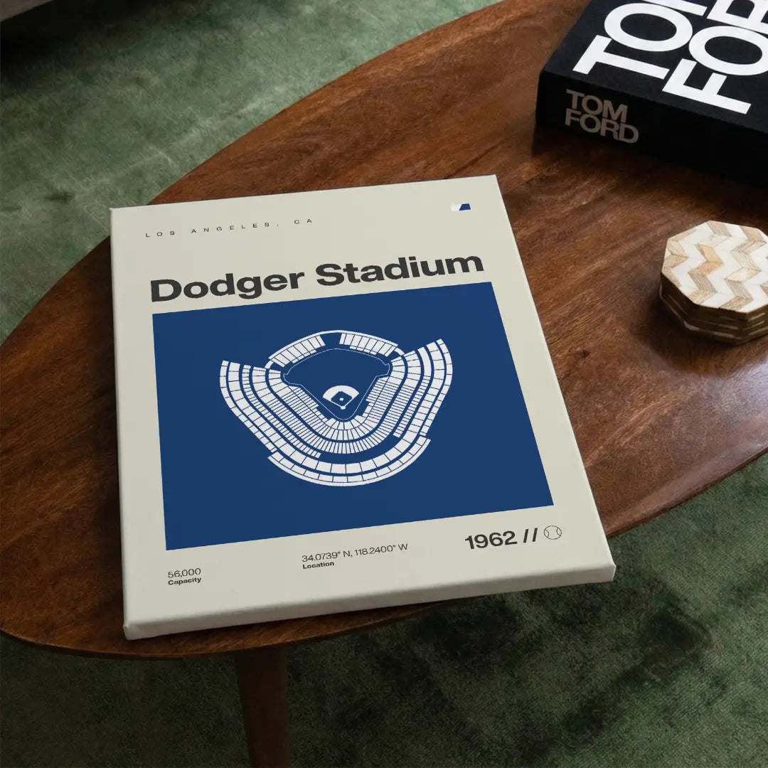 Los Angeles Baseball Stadium Canvas Art