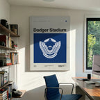Los Angeles Baseball Stadium Canvas Art