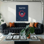 Minnesota Baseball Stadium Bold Canvas Art