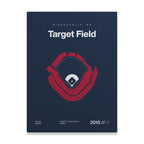 Minnesota Baseball Stadium Bold Canvas Art