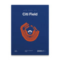 New York Baseball Stadium Bold Canvas Art