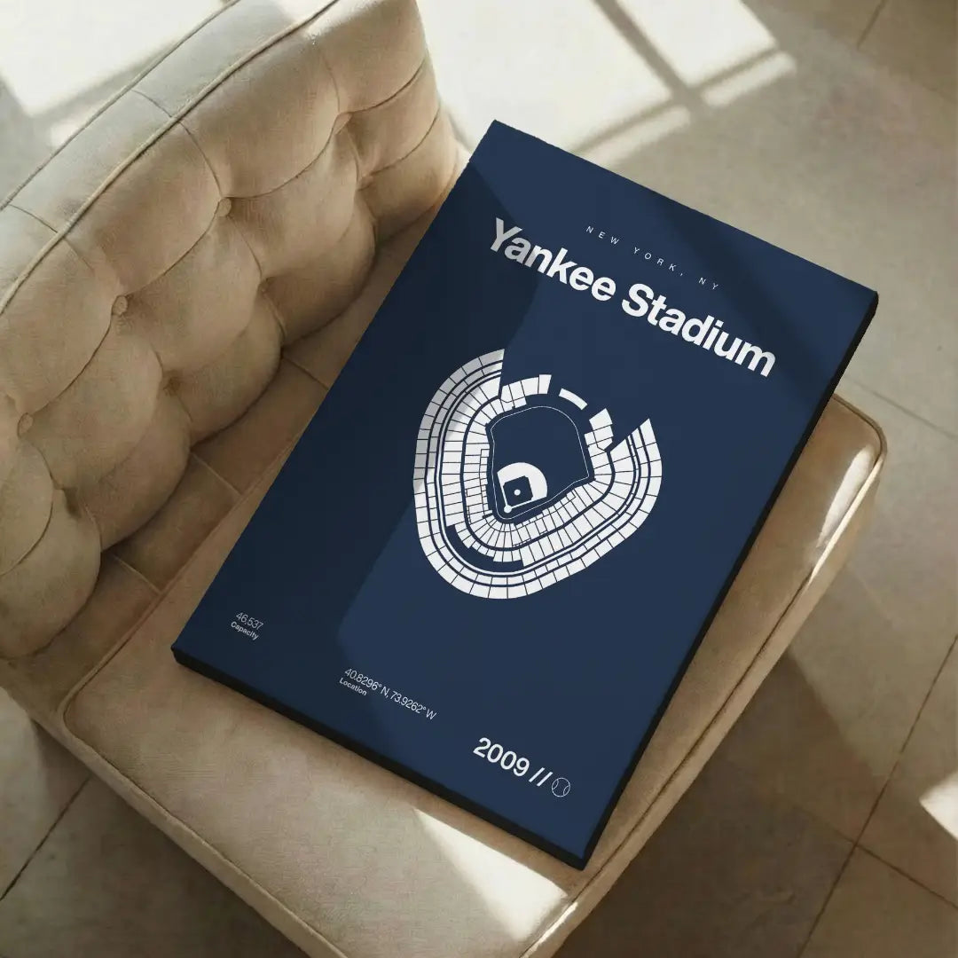 NY Baseball Stadium Bold Canvas Art