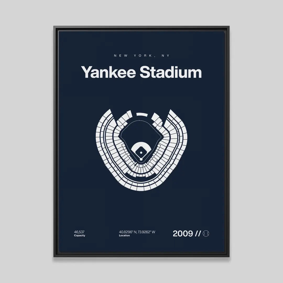 NY Baseball Stadium Bold Canvas Art