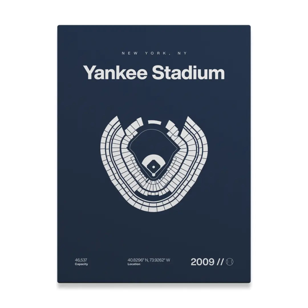 NY Baseball Stadium Bold Canvas Art