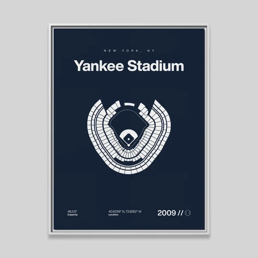 NY Baseball Stadium Bold Canvas Art