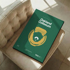 Oakland Baseball Retro Stadium Bold Canvas Art