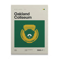 Oakland Baseball Retro Stadium Canvas Art